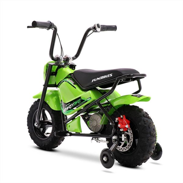 FunBikes MB 43cm Green 250w Electric Kids Monkey Bike