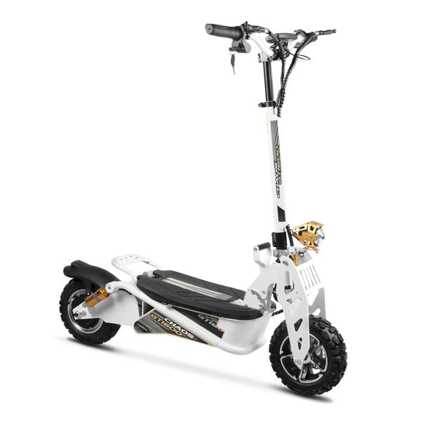 Chaos GT1600 Sport 48v 15.6ah Li Hub Drive White Off Road Electric Scooter