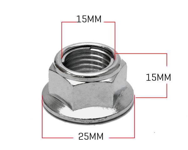 M2R RF140 S2 Pit Bike Axle Lock Nut