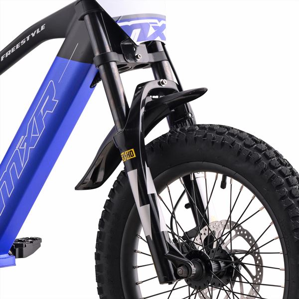 FunBikes MXR Freestyle 18" 500w 36v Li 18/18 Blue Electric MX Bike
