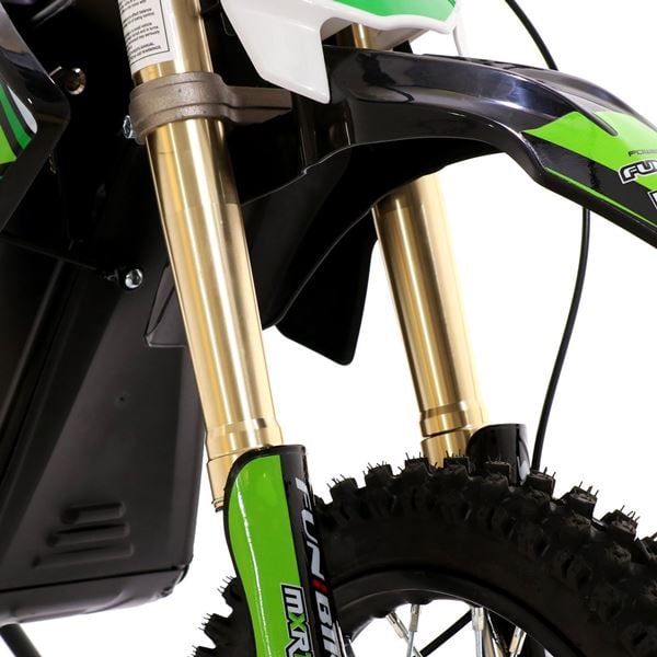 FunBikes MXR 1000w Electric Motorbike 12/10 65cm Green Kids Dirt Bike