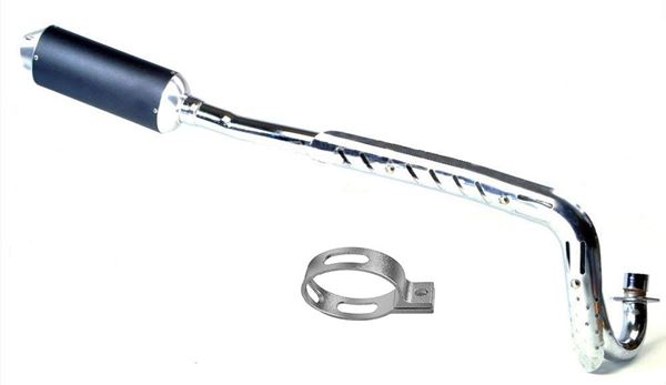 Pit Bike Big Bore Exhaust CNC Silver CRF50