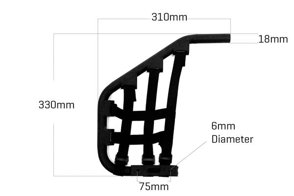 EGL 110 Quad Bike LHS Nerf Bar