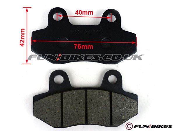 Pit Bike Twin Pot Front Brake Pads