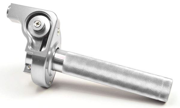 CNC Quick Action Throttle Silver