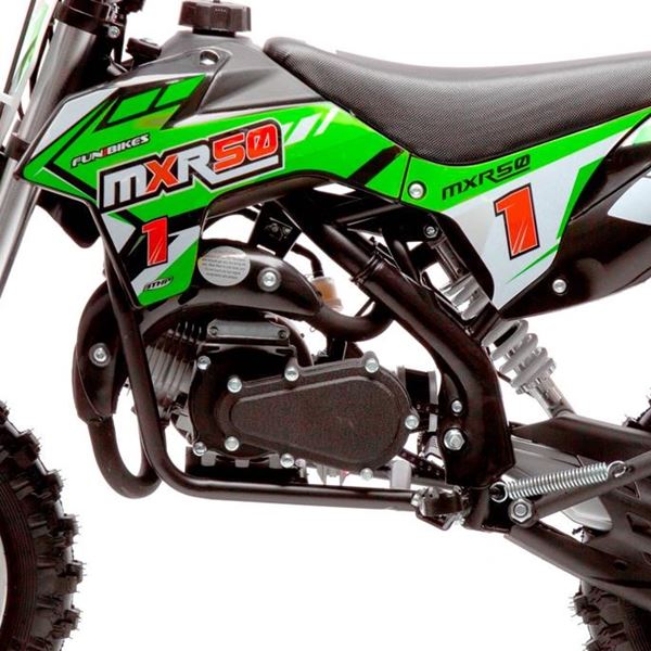 FunBikes MXR 50cc Motorbike 61cm Green/Black Kids Dirt Bike
