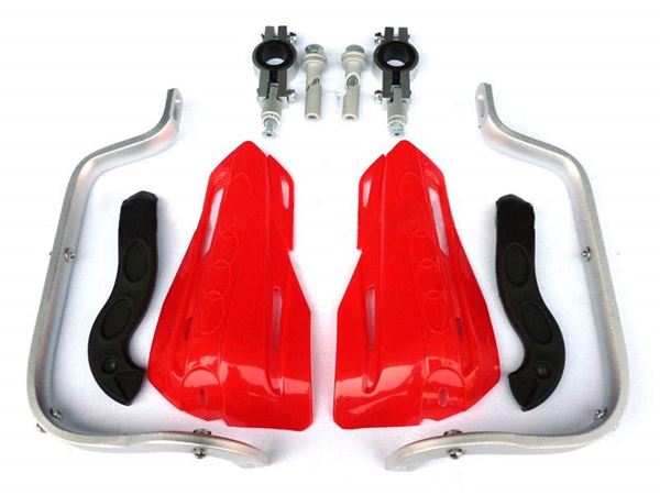 Pit Bike Reinforced Hand Guards Red