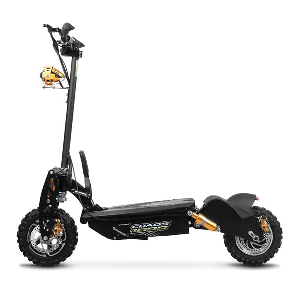 Chaos 1600w 48v SLA Hub Drive Black Off Road Electric Scooter