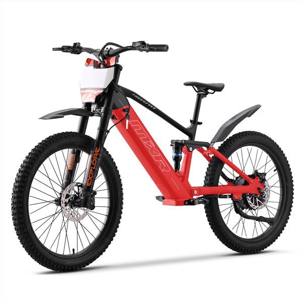 MXR Freestyle 24" 1500w 36v Li 24/24 Red MX Kids Electric Balance Bike