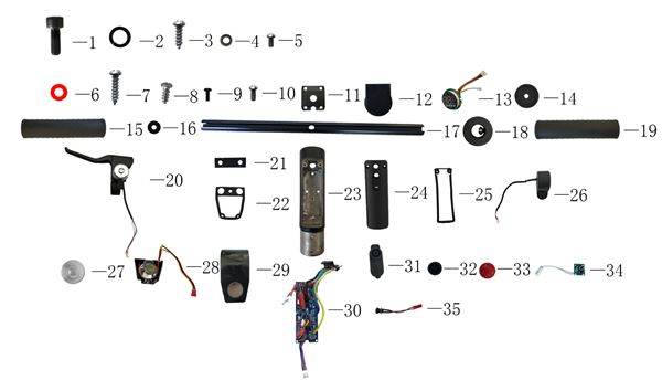 Gotrax GXL H853 Electric Scooter Display Cap