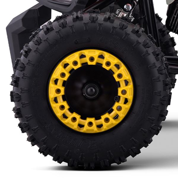 FunBikes Toxic 50cc Yellow Kids Mini Petrol Quad Bike