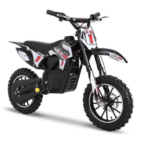 FunBikes MXR 61cm Black Electric Kids Mini Dirt Motorbike