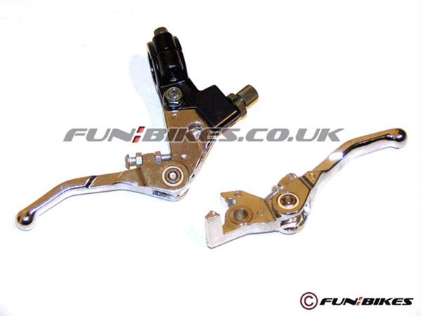 Pit Bike Folding Lever Set Chrome