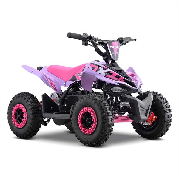 FunBikes Toxic 800w Black/Pink Kids Electric Mini Quad Bike V4