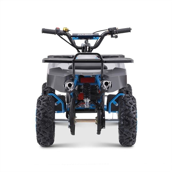 Funbikes Ranger 50cc Nardo Grey/Blue Kids 2024 Premium Petrol Mini Quad Bike