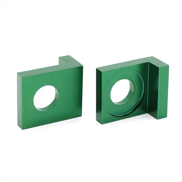 Pit Bike Chain Adjusters Green