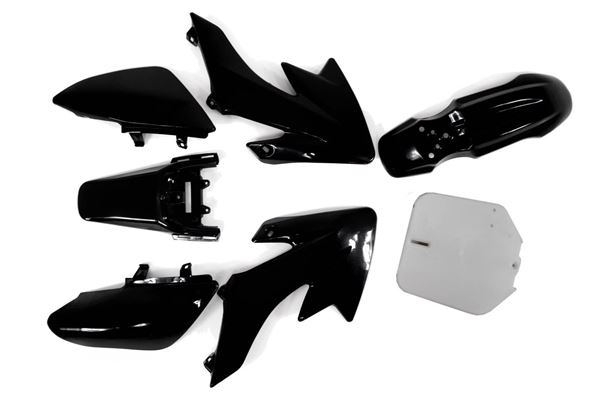 M2R KX110F Pit Bike Black Plastics Set