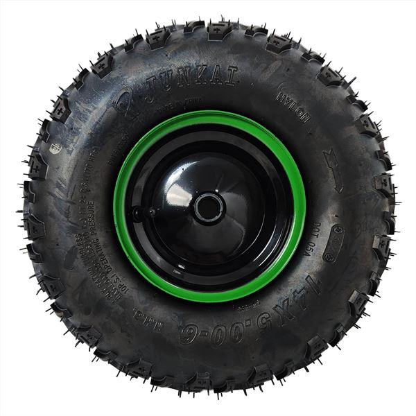 FunBikes Funkart Pro 1000w Electric Go Kart Complete Rear Wheel Green RHS