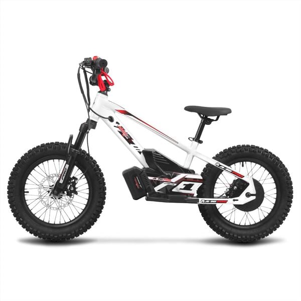 Amped A16 Pro 400w 36v 5ah Li White Kids Electric Balance Bike