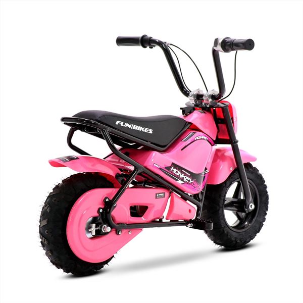 FunBikes MB 43cm Pink 250w Electric Kids Monkey Bike