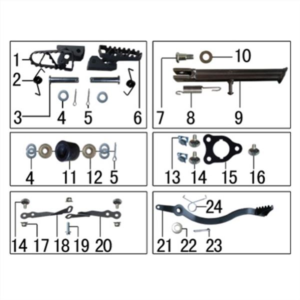 M2R 90R Front Plastics Support Brackets