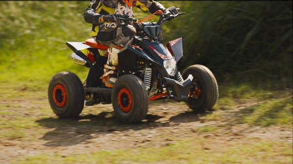 FunBikes X-Max Roughrider 110cc Red Junior Petrol Quad Bike