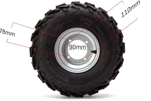 M2R CM110 Quad Bike Wheel Front Rear LHS