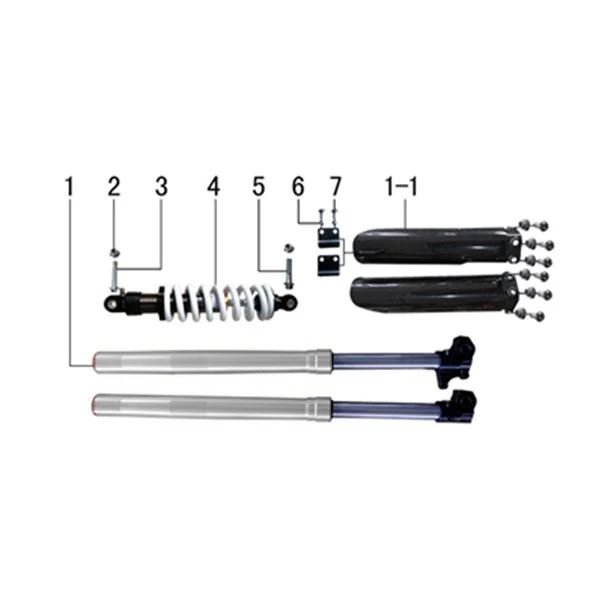 M2R KMX-R 140 Pit Bike 735mm Front Fork Legs