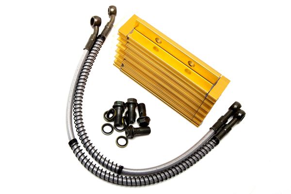 Pit Bike Oil Cooler Kit Gold