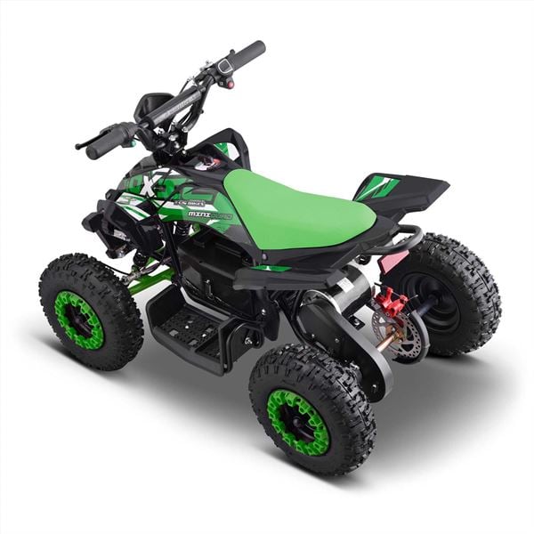 FunBikes Toxic 800w Black/Green Kids Electric Mini Quad Bike V4