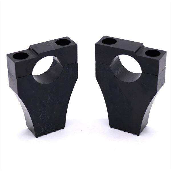 Pit Bike Black Fat Bar Slotted Clamps 28mm