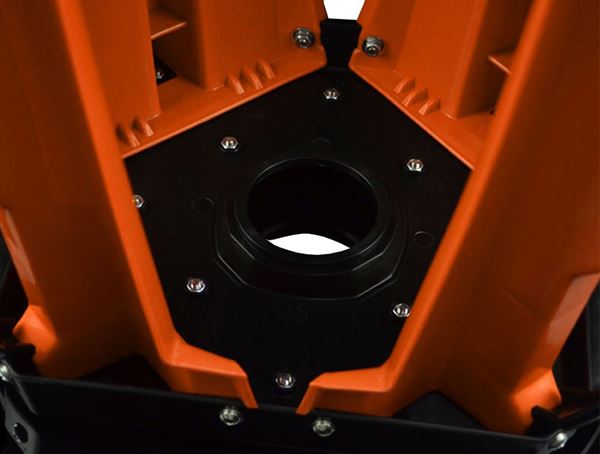 Dirt Pit Bike Pro MX Ridge Orange Stand