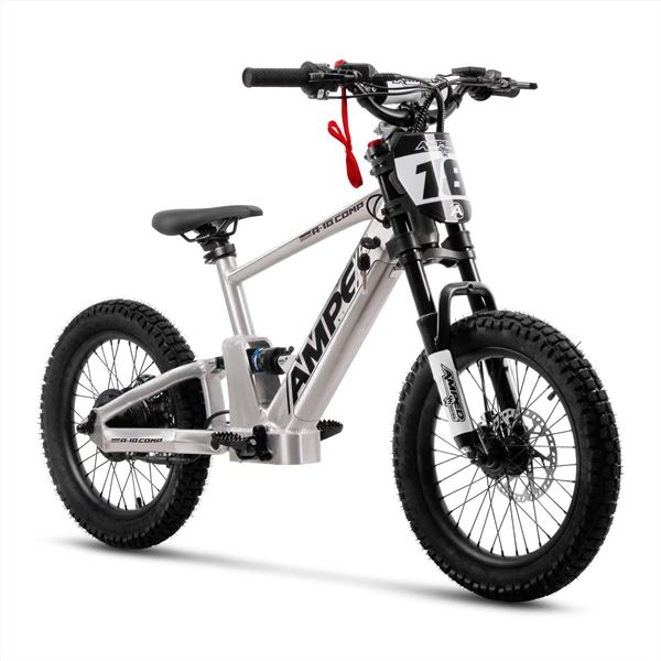 Amped A18 Comp 800w 36v 10ah Li 18/18 Silver MX Electric Balance Bike