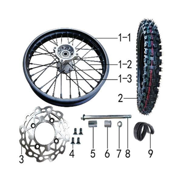 M2R KMX-R 125 Pit Bike Brake Disc Bolts