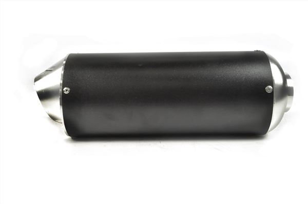 Pit Bike Silver CNC End Can 38mm Silencer