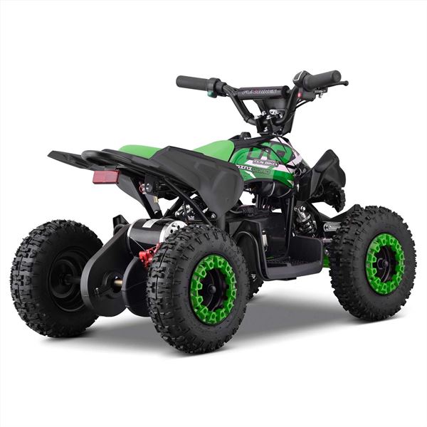 FunBikes Toxic 800w Black/Green Kids Electric Mini Quad Bike V4