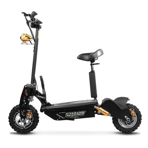Chaos 1600w 48v SLA Hub Drive Black Off Road Electric Scooter