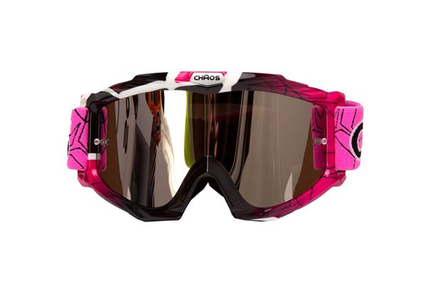 Chaos Kids MX Goggles Pink Black