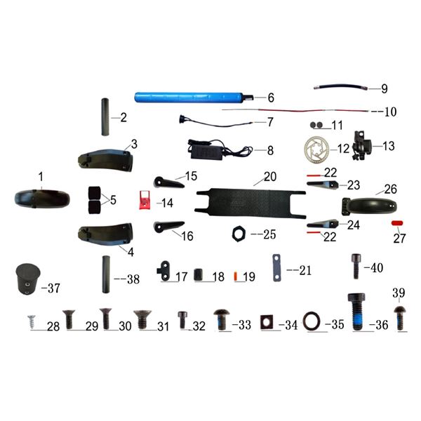 Gotrax GXL H853 Electric Scooter Brake Cable