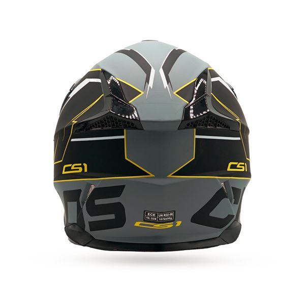 Chaos CS-1 Adult Motocross Crash Helmet Black