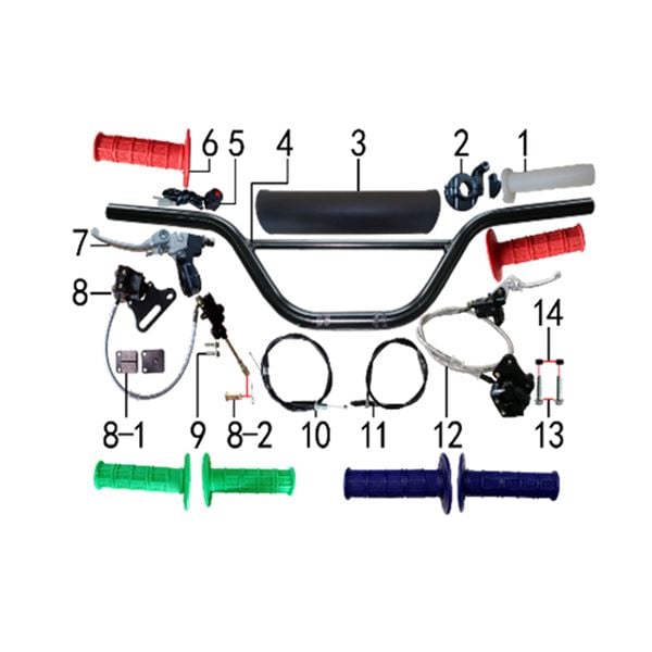 M2R KXF125 Pit Bike Folding Clutch Lever