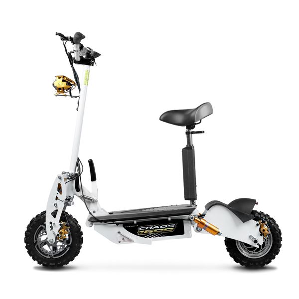 Chaos 1600w 48v SLA Hub Drive White Off Road Electric Scooter