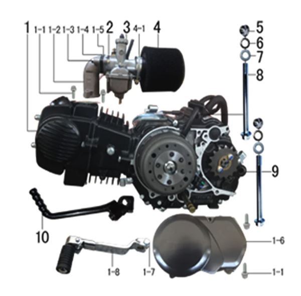 M2R RF160 Pit Bike Basic 160cc Engine