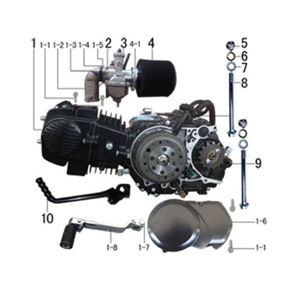 M2R RF160 S2 Pit Bike Gear Change Lever