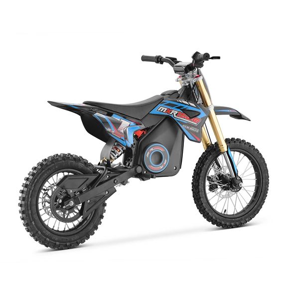 FunBikes MXR 1500w 48v Lithium Electric Motorbike 14/12 68cm Blue Kids Dirt Bike