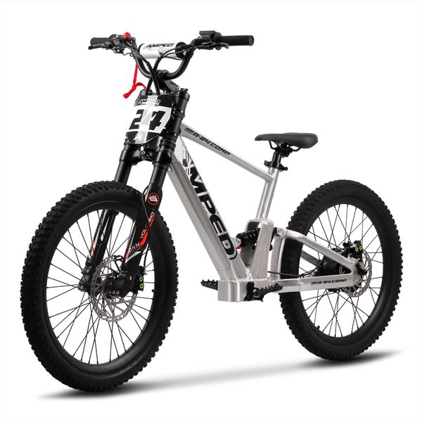Amped A24 Comp 1500w 48v 10ah Li 24/24 Silver MX Electric Balance Bike