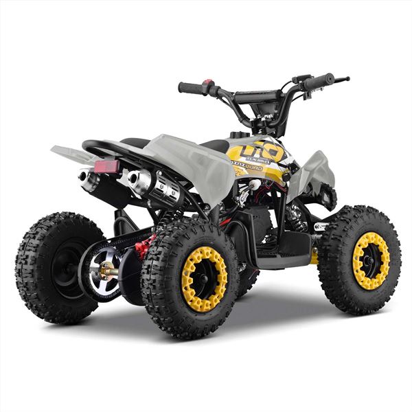 FunBikes Toxic 50cc White Kids Petrol Mini Quad Bike