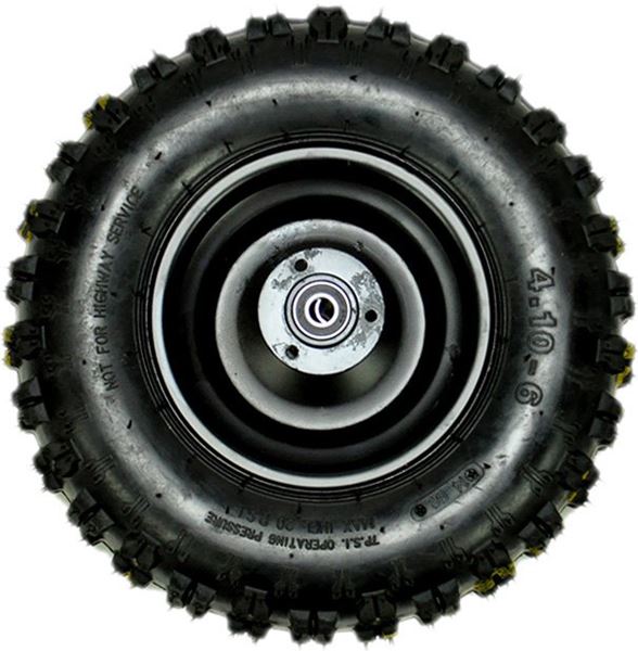 Funbikes Toxic Electric Mini Quad Green Front Wheel