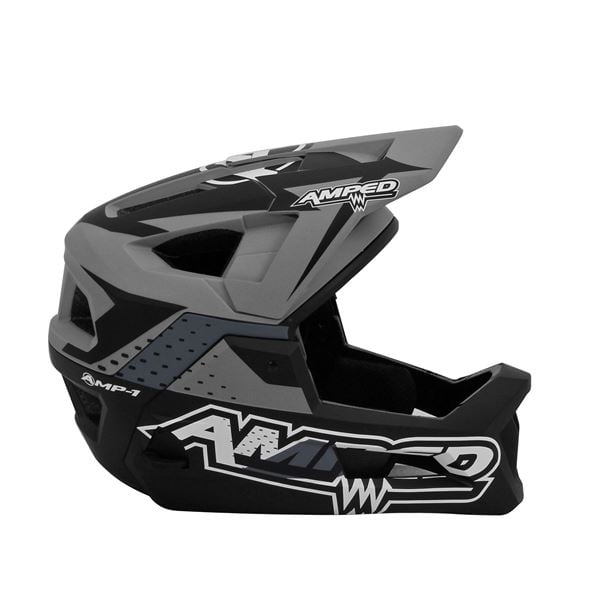 Amped AMP-1 Adult Motocross Crash Helmet Grey