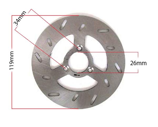 Mini Quad Brake Disc Rear